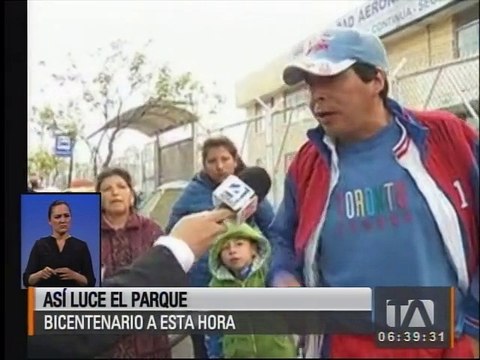Feligreses de provincias vecinas presentes en el Parque Bicentenario