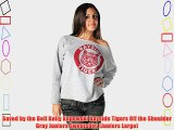 Saved by the Bell Kelly Kapowski Bayside Tigers Off the Shoulder Gray Juniors Sweatshirt (Juniors