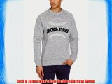 Jack and Jones Men's New Earnest Crew Neck Long Sleeve Sweatshirt Light Grey Melange X-Large