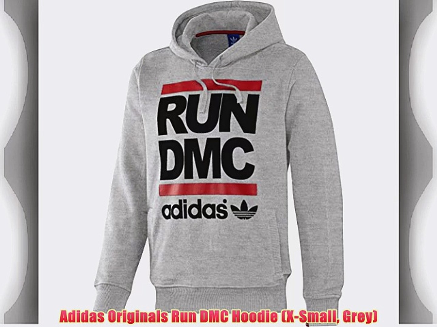Adidas Originals Run DMC Hoodie (X-Small Grey) - video dailymotion