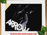 The Arrow Oliver queen arrow green cosplay t shirt 100% Cotton men M