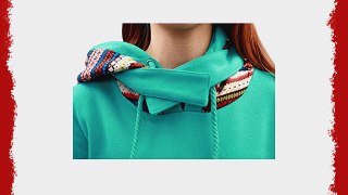 Allegra K Winter Novelty Prints Pockets Front Lined Hoodie for Women