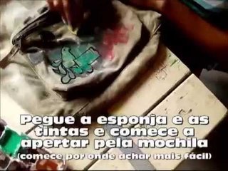 Customização de mochila com Camille Moliere do "Garotas Todateen"