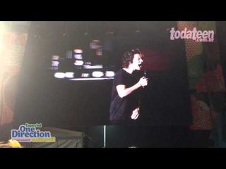 Show One Direction Rio de Janeiro RJ - Harry Styles mostra tatuagem (e a cueca!)
