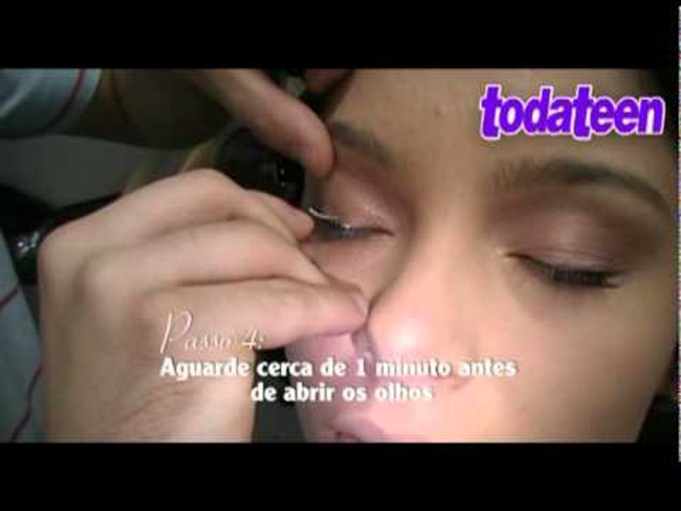 Passo a passo todateen - como colocar cílios postiços