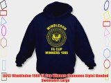 (AFC) Wimbledon 1988 FA Cup Winners (Ramones Style) Hooded Sweatshirt Large