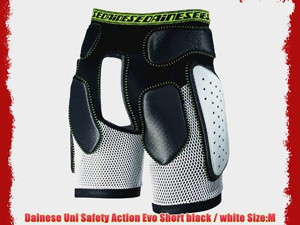 Dainese Uni Safety Action Evo Short black / white Size:M
