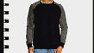 Only and Sons Men's Fernley Contrast Crew Neck Long Sleeve Sweatshirt Grey (Caviar) Small