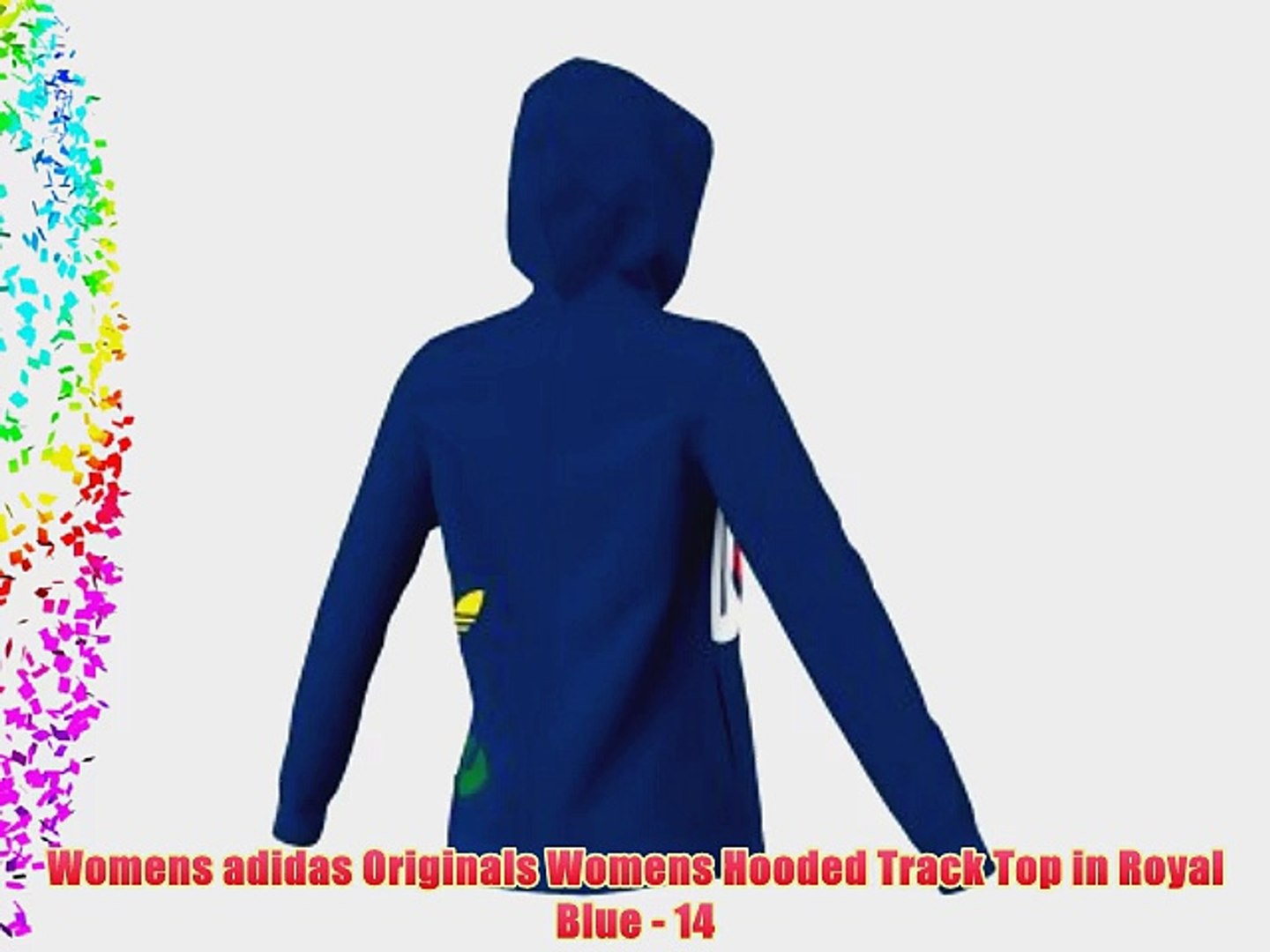 Womens adidas Originals Womens Hooded Track Top in Royal Blue 14 Womens adidas Originals Womens Hooded Track Top in Royal Blue 14