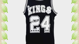 Mens Kings 24 NBA Inspired Basketball Jersey Casual Gym Muscle Vest Top (M)
