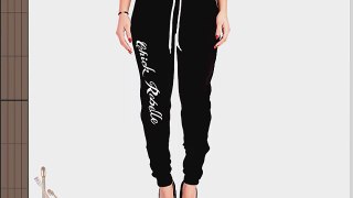 CHICK REBELLE - Women Sports Trousers / Tracksuit Bottoms With Printed Brand - 2177 Size:SColour:Black