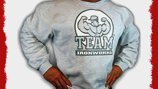 Mens Team Ironworks Sweatshirt Ash Grey M