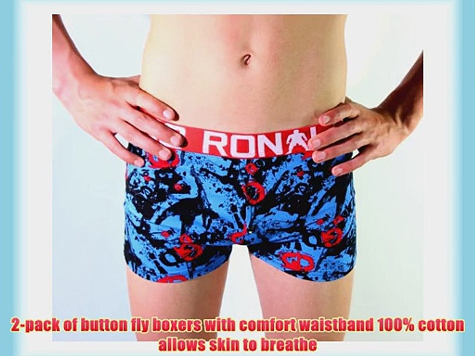 CR7 Cristiano Ronaldo 8450-13-402 Boys' Boxer Shorts 2-Pack Age 10/12 Multi-Coloured multicoloured