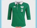Canterbury Womens Rugby Ireland Home Classic Shirt 2014 2015 Long Sleeve Green 10 (S)