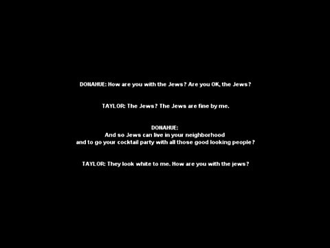 Jared Taylor: The Jews? The Jews are fine by me.