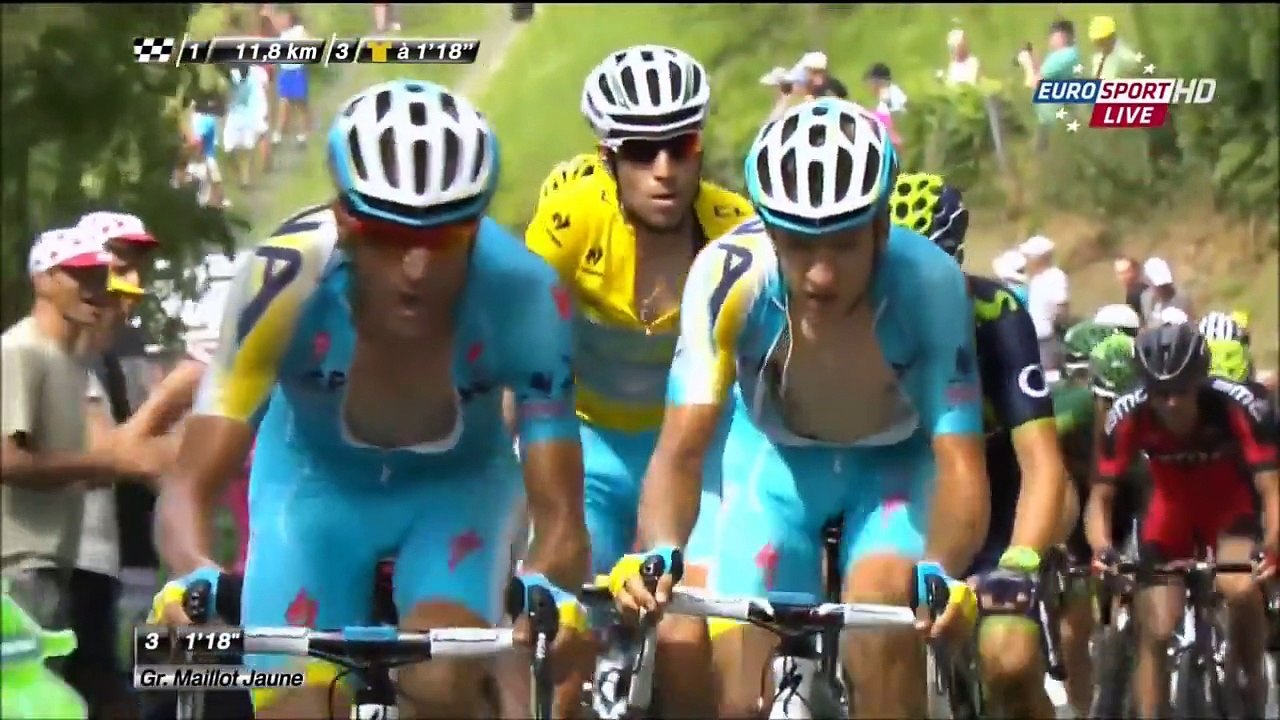 Tour de France 2014 Hautacam Nibali ATTACK HD