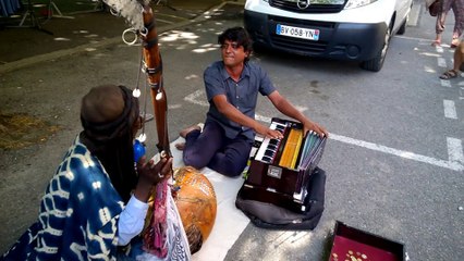 Musiciens de rue marché de Mirepoix