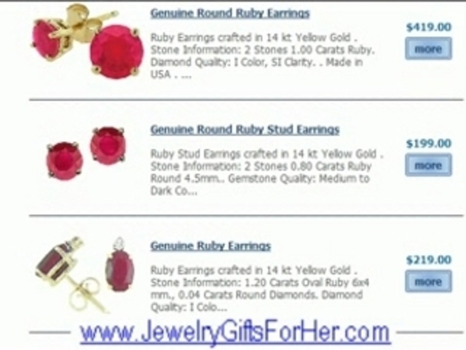 Ruby Earrings