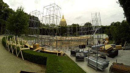 L'installation du défilé Dior haute couture en version accélérée