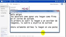 Configurar firma electronica en el correo de Outlook (imagen)