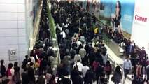 Rush hours at Hong Kong MTR Central Sattion