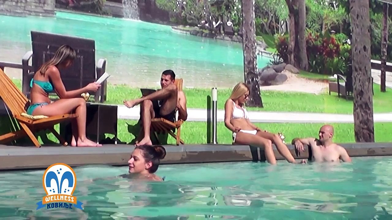 Spoljašnji bazen sa bazen barom - Wellness centar Kovilje Banja Koviljača