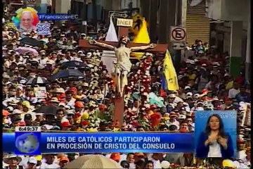 Procesión Cristo del Consuelo parque Samanes