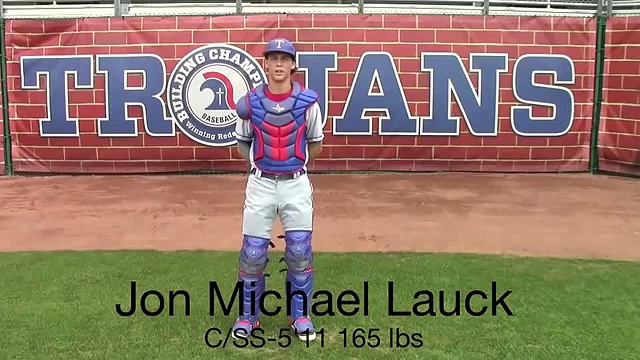 2015 College Baseball Recruiting Video – Jon Michael Lauck C/SS – Bats Left