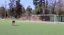 Girl shows off incredible soccer skills