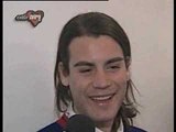 Mariano Bertolini y su personaje en Rebelde Way