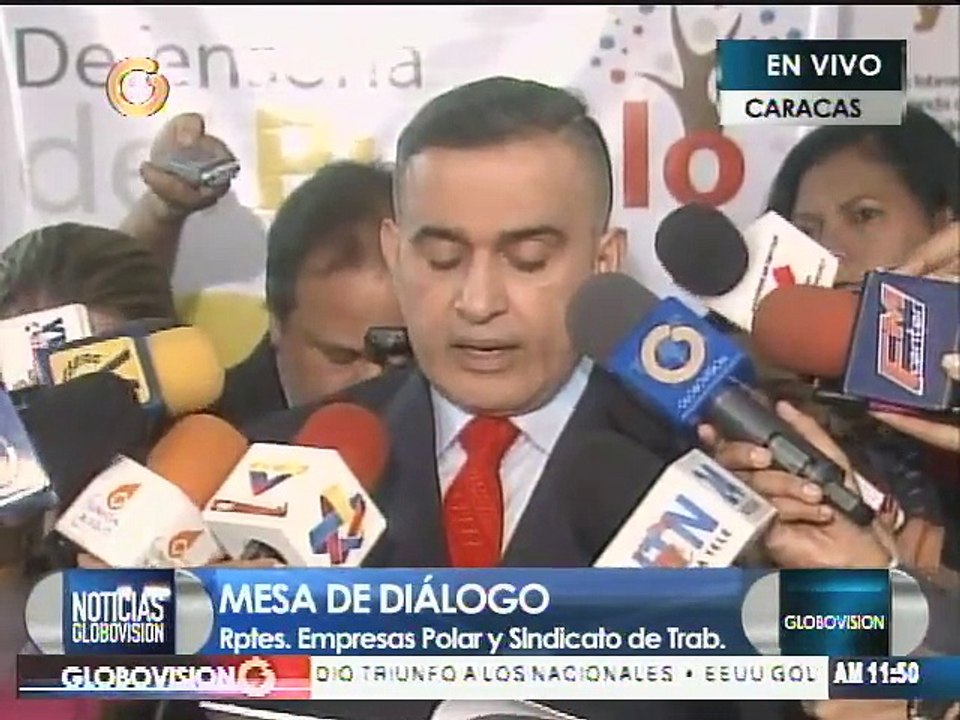 Saab: Voceros de Polar no asistieron a mesa de diálogo