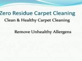 Zero Residue Carpet Cleaning