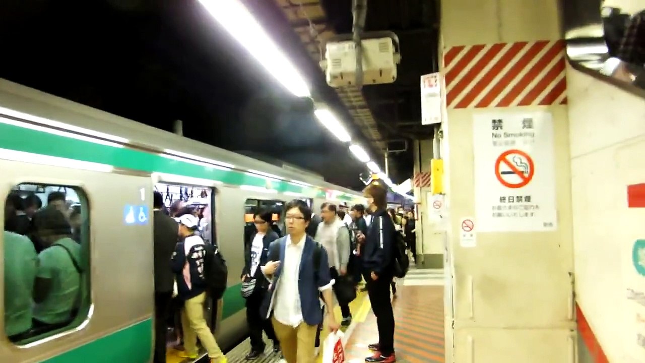 埼京線：新宿駅の大混雑 Saikyo Line: Great congestion of Shinjuku Station