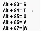 CODIGOS OCULTOS NA TECLA ALT DO SEU TECLADO