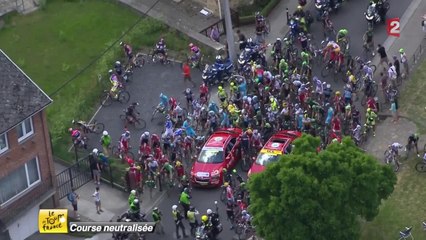 VIDÉO – 3e étape : La course neutralisée et arrêtée !