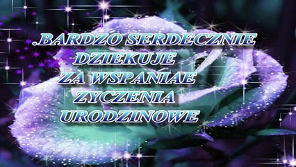 Podziękowanie za urodzinowe   życzenia