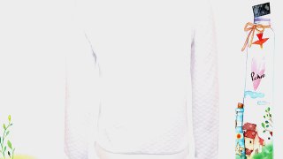 Pilot Penny Round Neck Quilted Sweatshirt in White size UK 12