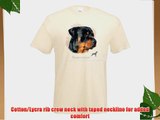Simply Tees Rottweiler by Howard Robinson Adult's T-Shirt Natural- Large (41/43)