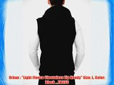 Urban : Light Fleece Sleeveless Zip Hoody Size: L Color: black ...TB255