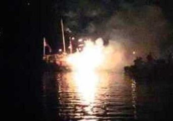 Firework Barge Goes Off Unexpectedly on Lake Bonaparte