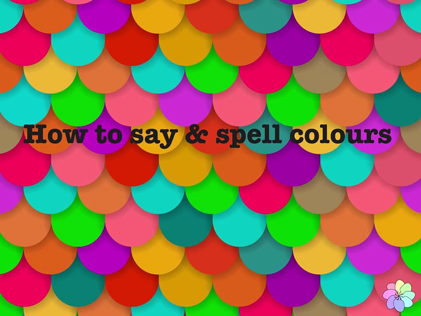 How to say & spell colours in English for beginners