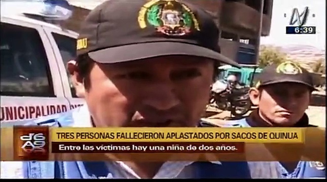 Ayacucho: familia murió aplastada por sacos de quinua