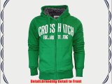 Crosshatch Mens Hooded Fur Lined Padded Sweatshirt Jacket Coat Medium Green - Slander Chunky
