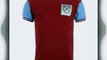 Score Draw West Ham 1966 Retro Home Football Shirt Mens Burgundy Medium