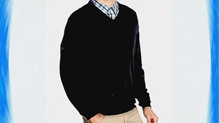 Ashworth Men's V-Neck Merino Long Sleeve Sweater - Navy Small