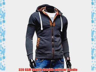 Fast Trade Mens Zip Up Hoodie Jacket Long Sleeve Drawstring Sweatshirt Hooded Top