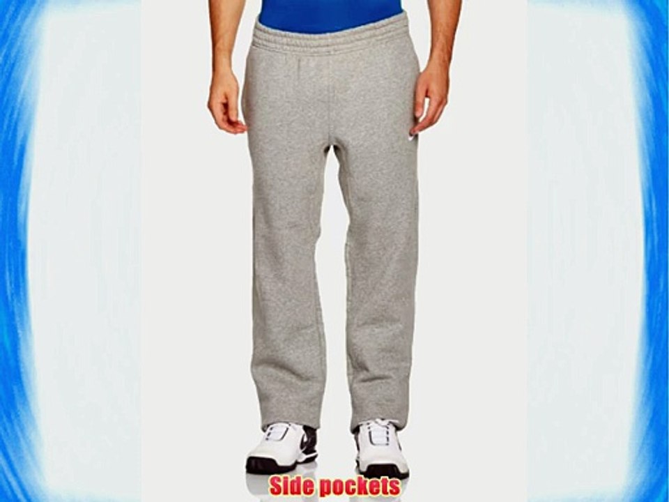 Nike Club Cuff Pants-Swoosh Men's Tracksuit Bottoms dark grey heather / white Size:XXL