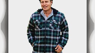 Snowdon Fleece Lined Hooded Shirt - 3381 - Size: x large - (to fit 44 chest) - Color: green