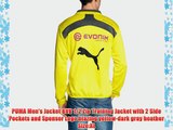 PUMA Men's Jacket BVB 1/2 Zip Training Jacket with 2 Side Pockets and Sponsor Logo blazing