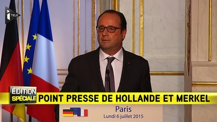François Hollande: "Il y a urgence pour la Grèce, pour l'Europe"